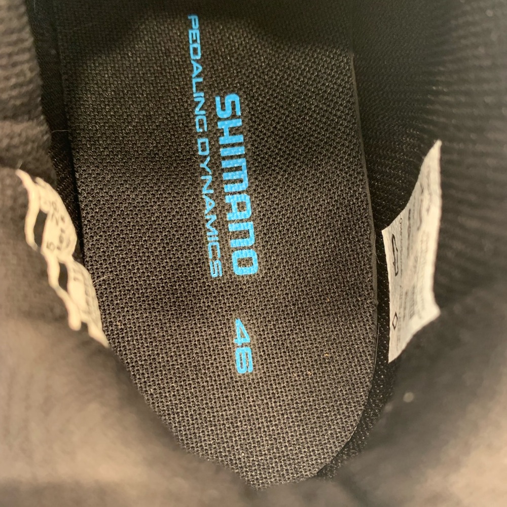 Shimano GF4 Black Cycling Sneakers Shoes Size 46 11.5 - Picture 3 of 7